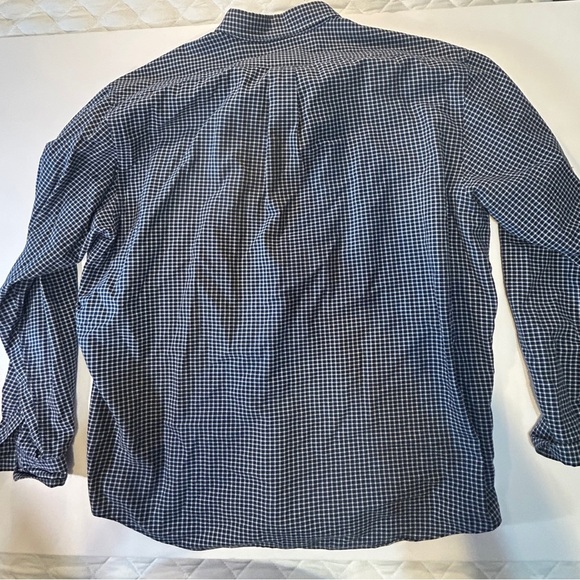 0035 Eddie Bauer Blue Casual flannel Button Down Shirt men’s xl - Picture 5 of 5